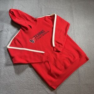 Houston Texans Youth Hoodie Size‎ Large 14-16 Team Apparel NFL Red Sweatshirt